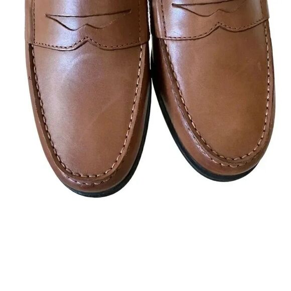 Rockport Men’s Brown Leather Round Toe Penny Loafer Oxford Stylish Shoes SZ 12 - Picture 10 of 16